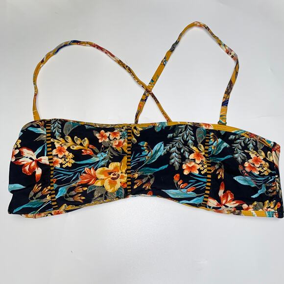 Time and Tru Desert Bloom Bandeau Swim Bathing Suit Bikini Top Women's Size XL - Picture 2 of 9